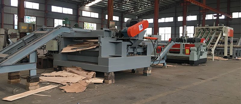 spinleless veneer peeling machine